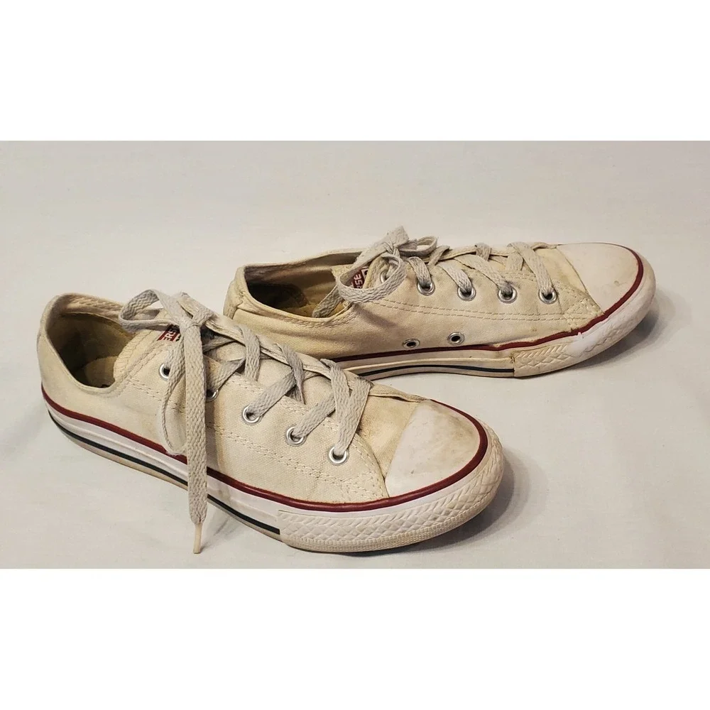 Converse Chuck Taylor All Star White Canvas Youth Size 3 Retro 2015